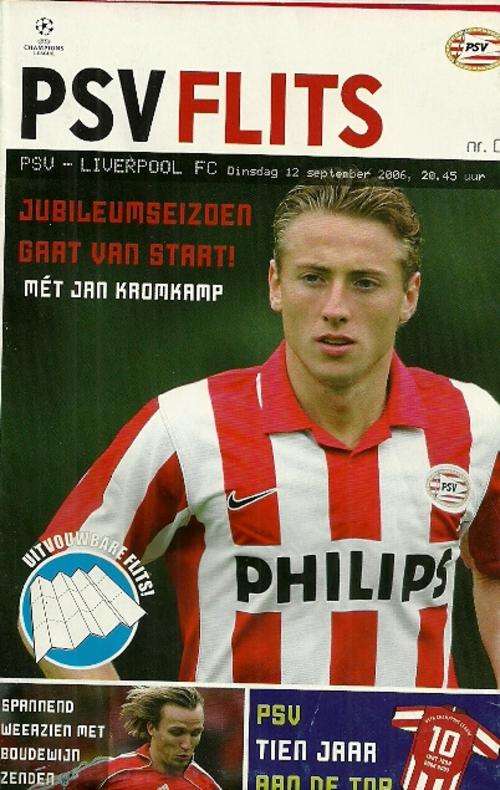 PSV Eindhoven v Liverpool 2006/07 UEFA Champions League Group Stage Match Programme