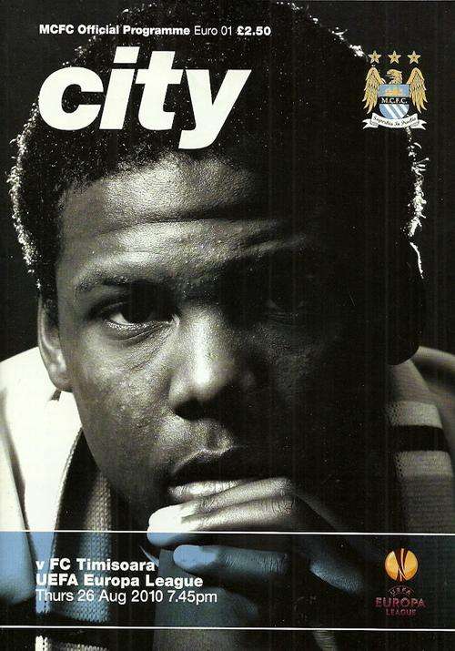 Manchester City v Timisoara (Romania) 2010/11 Europa League Preliminary Rnd, 2nd Leg Match Programme