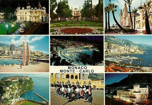 Monaco Monte - Carlo Postcard