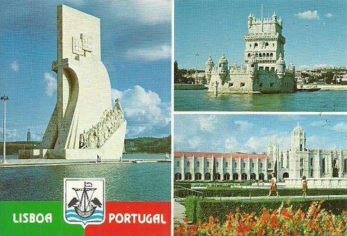 Lisbon Multi View - Portugal Postcard