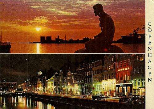 Langelinie, The Little Mermaid, Copenhagen - Denmark Postcard