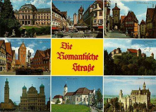 Die Romantische Strasse - Germany Postacard