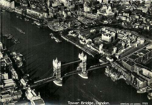 Tower Bridge, London - England Vintage Postcard