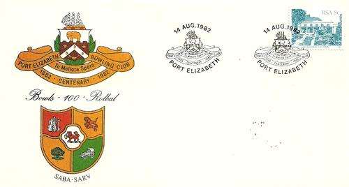 South Africa - Port Elizabeth Bowling Club Centenary 1882 - 1982 FDC