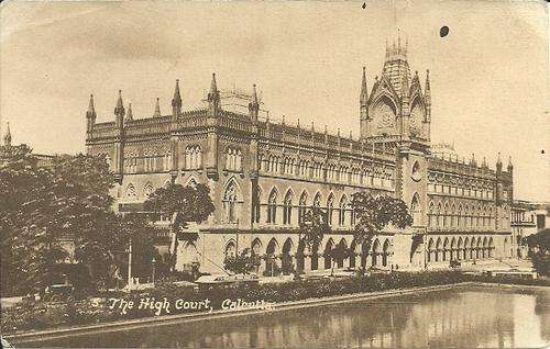 The High Court, Calcutta - India Vintage Postacard