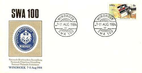 South West Africa - 1984 National Philatelic Exhibition SWA 100 FDC