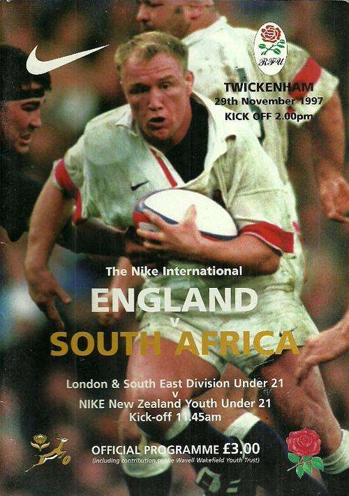 England v South Africa 1997 Test Match Programme
