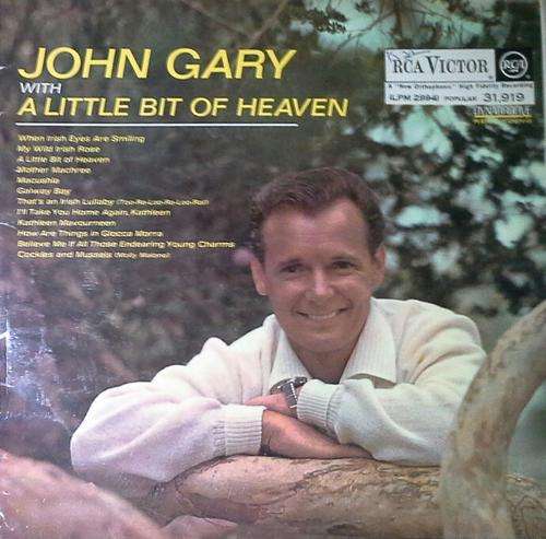 John Gary With A Little Bit Of Heaven LP Vinyl Record