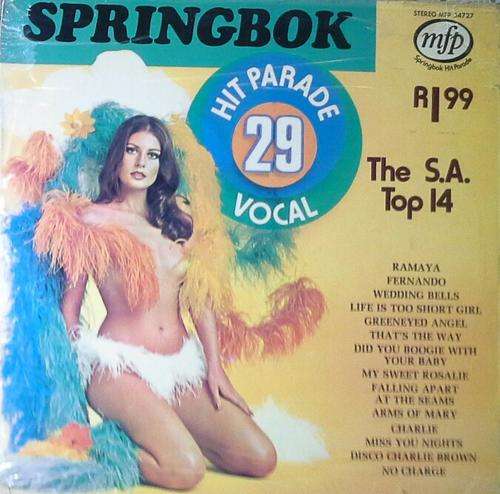 SPRINGBOK HIT PARADE Vol 29 LP Vinyl Record