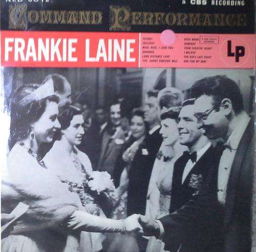COMMAND PERFORMANCE - FRANKIE LAINE LP Vinyl Record