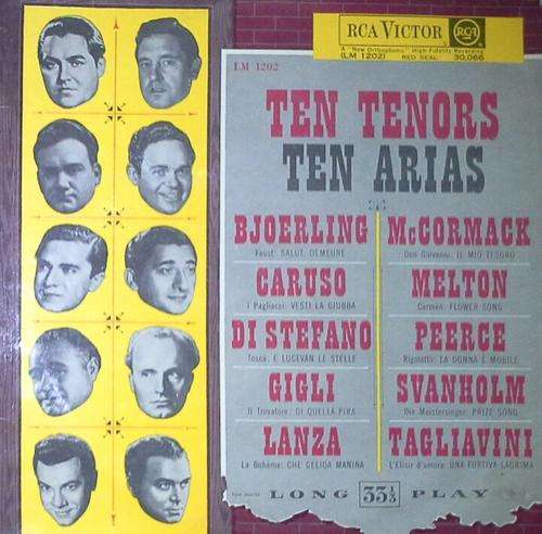 TEN TENAROS - TEN ARIAS LP Vinyl Record
