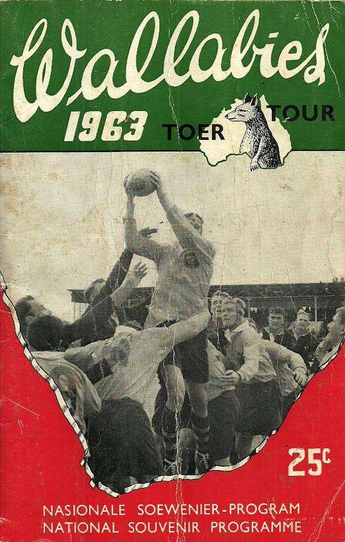 1963 Australia Tour to South Africa Souvenir Programme