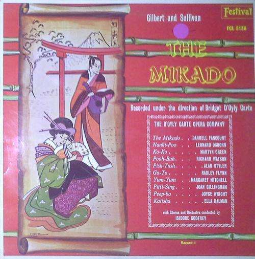 THE MIKADO - Gilbert and Sullivan LP Vinyl Record