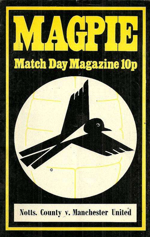 Notts County v Manchester United 1974/75 Division 2 Match Programme