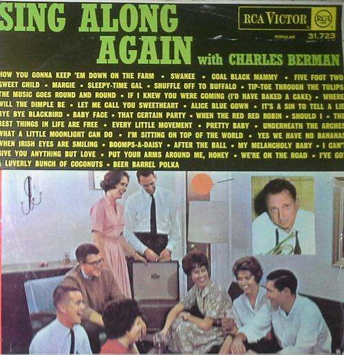 SING ALONG AGAIN with Charles Berman LP Vinyl Record