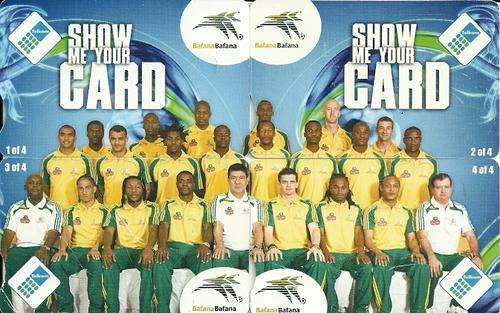 2010 FIFA World Cup - South African National Team Puzzle Set of 4 Phone Cards