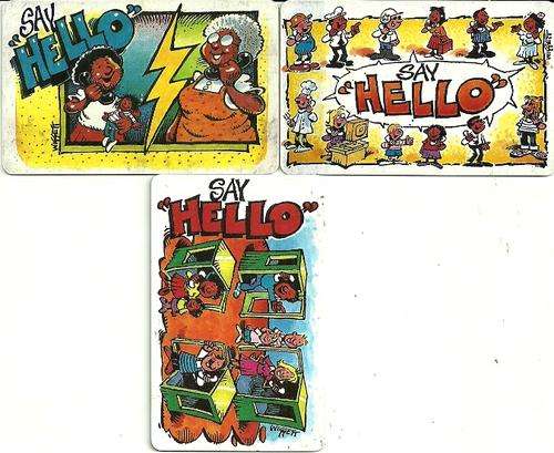 Say Hello - Set of 3 Phone Cards