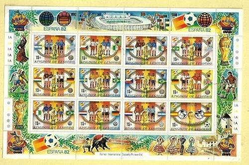 Lesotho - 1982 Fifa World Cup Stamp Sheet MNH