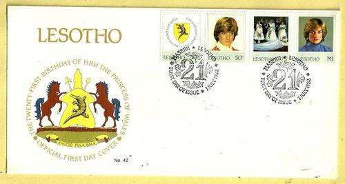 Lesotho - 1982 21th Birthday of HRH Princess of Wales FDC