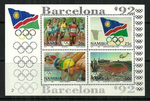 Namibia - 1992 Summer Olympics MS MNH