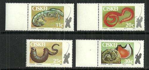 Ciskei - 1984 Fishbait Full Set MNH