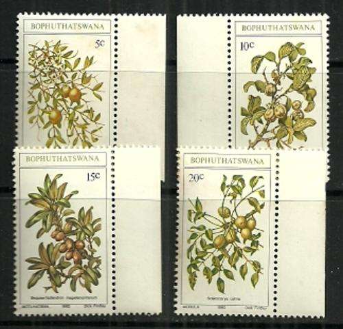 Bophuthatswana - 1980 Edible Wild Fruit Full Set MNH