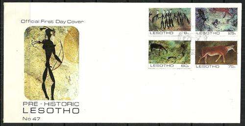 Lesotho - 1983 Pre Historic Rock Painting FDC No. 47