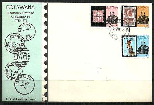 Botswana - 1979 Centenary, Death of Sir Rowland Hill FDC