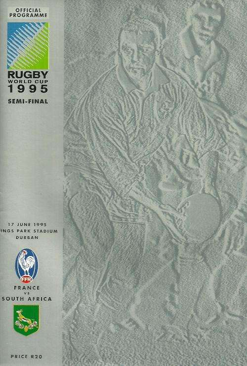 France v South Africa 1995 RWC Semi Final Match Programme