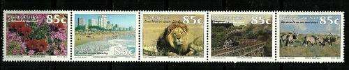 South Africa - 1993 Tourism Setenant Strip of 5 MNH