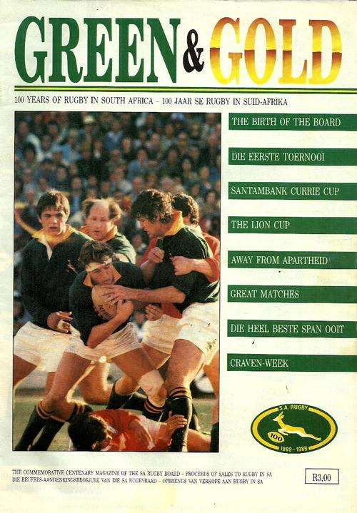 Green & Gold - 100 Years of Rugby in South Africa Official Brochure