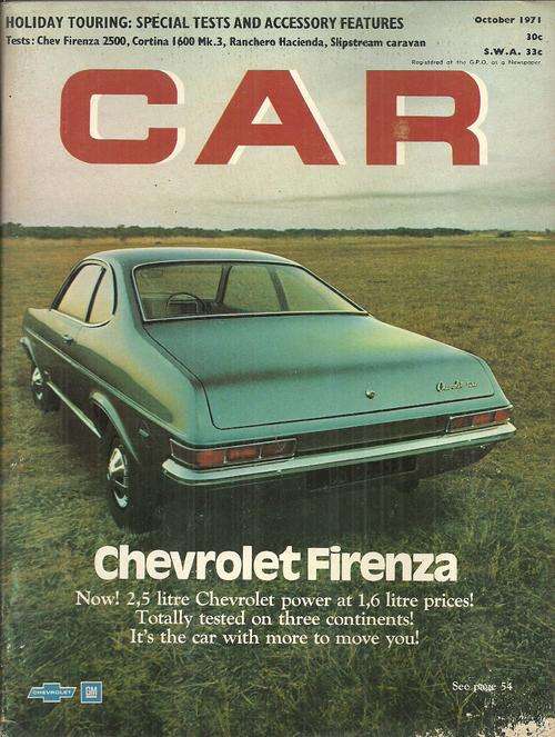 South Africa CAR Magazine - Oct 1971 Issue