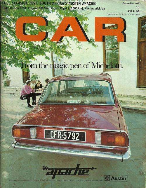 South Africa CAR Magazine - Dec 1971 Issue