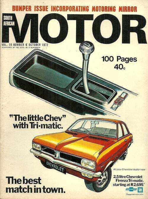 South African MOTOR Magazine - Oct 1972 Issue