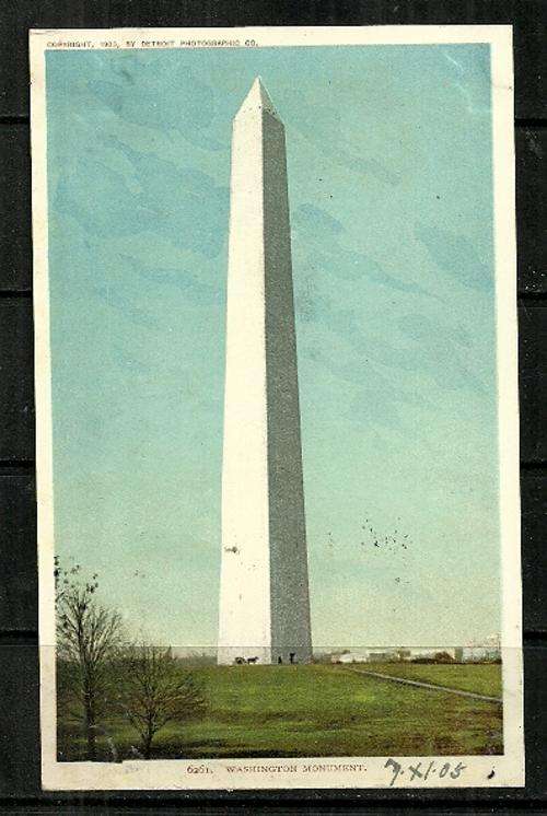 Washington Monument - USA Vintage Postcard