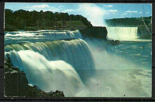American Falls at Prospect and Horseshoe, Niagara Falls - USA Vintage Postcard