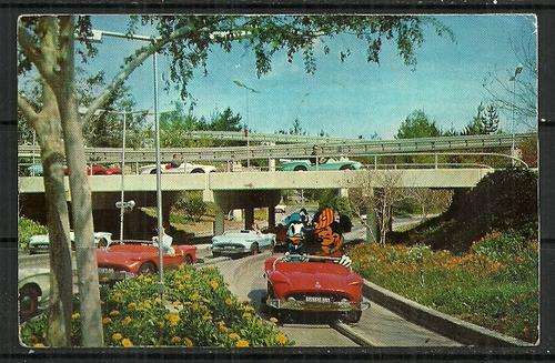 Tomorrowland Autopia, Disneyland - USA Postcard
