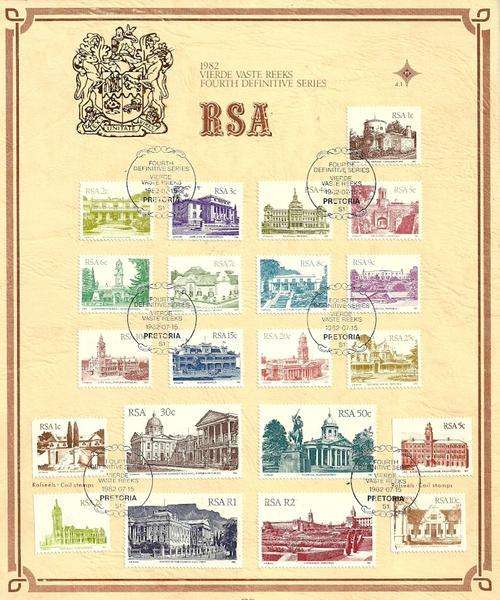 South Africa 1982 4th Definitive Issue Official Folder