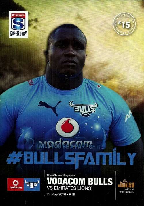 Bulls v Lions 2016 Super Rugby Match Programme