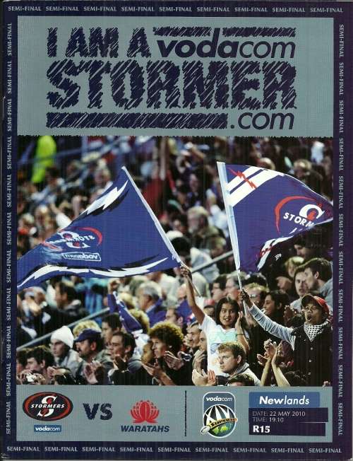 Stormers v Waratahs 2010 Super 14 Semi Final Match Programme
