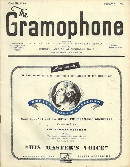 The Gramophone Music Magazine - February 1947 Issue