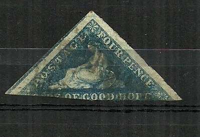 Cape of Good Hope 1863-1864 4d Deep Blue Used