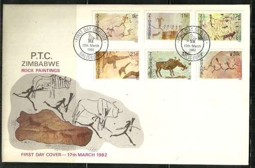 Zimbabwe - 1982 Rock Paintings FDC