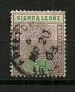 Sierra Leone 1896-97 Queen Victoria 1/2p Used