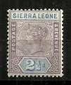 Sierra Leone 1896-97 Queen Victoria 2 1/2d MH