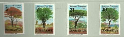 Zimbabwe - 1981 National Tree Day Full Set MNH