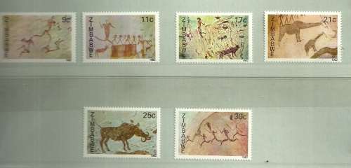 Zimbabwe - 1982 Rock Paintings Full Set MNH