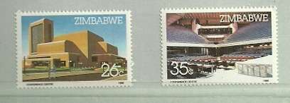 Zimbabwe - 1986 Harare Conference Centre Full Set MNH