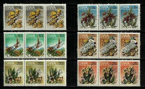 SWA 1978 Universal Sufferage Full Set of Strips of 3s MNH
