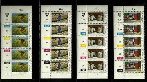 Venda - 1982 Sisal Cultivation Full Set of Control Strips of 5 MNH